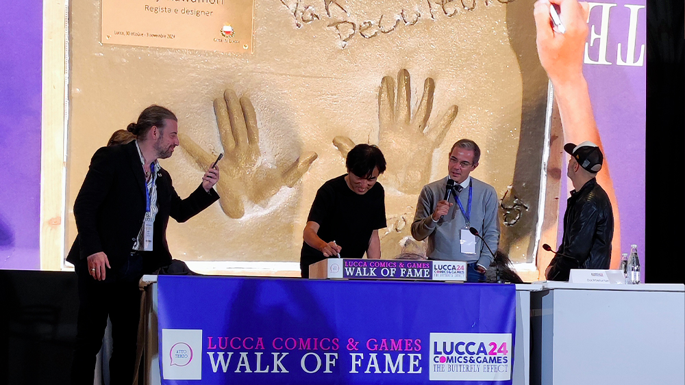 Kawamori entra nella Walk of Fame di Lucca Kawamori entra nella Walk of Fame di Lucca